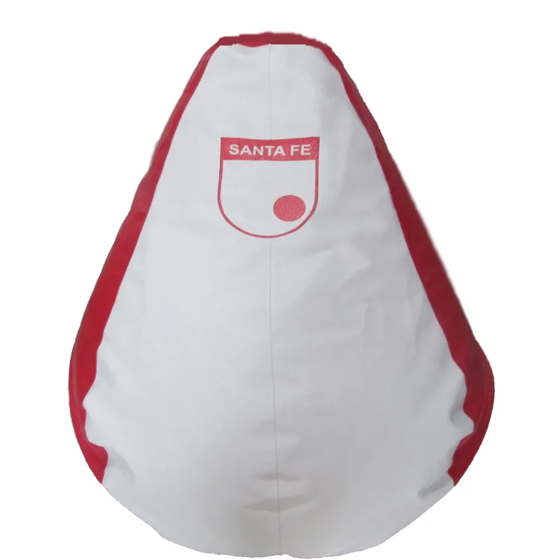 Puff tipo pera con diseño del Independiente Santa Fe